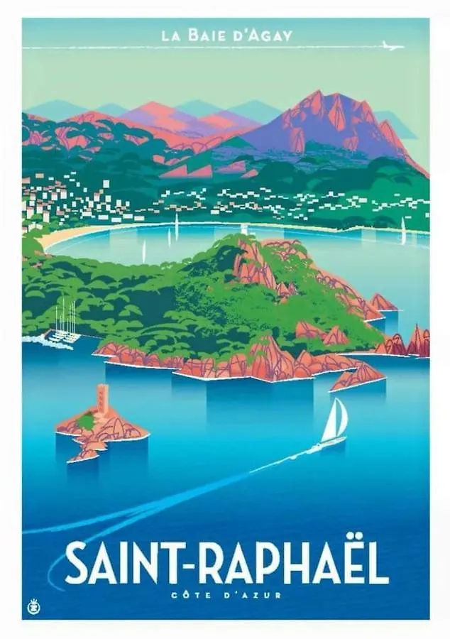アパート Appartement Les Jardins D'Eden Saint-Raphaël